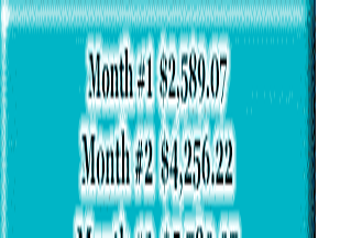 Amounts of money earned in business shown month by month